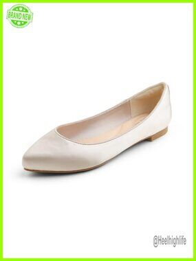 Women's Pointed Toe Ballet Flats, Cushioned Comfort, Slip-On Dress Shoes